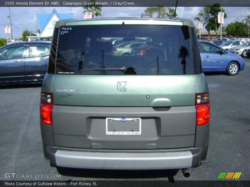 Galapagos Green Metallic / Gray/Green 2005 Honda Element EX AWD