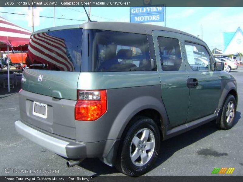 Galapagos Green Metallic / Gray/Green 2005 Honda Element EX AWD