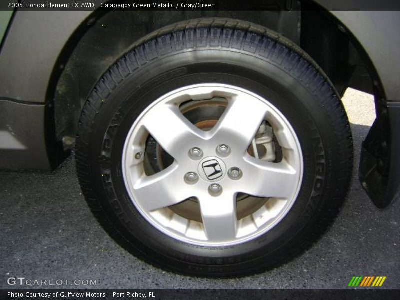 Galapagos Green Metallic / Gray/Green 2005 Honda Element EX AWD