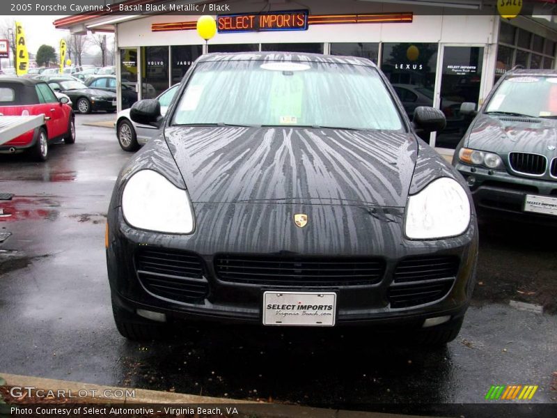 Basalt Black Metallic / Black 2005 Porsche Cayenne S