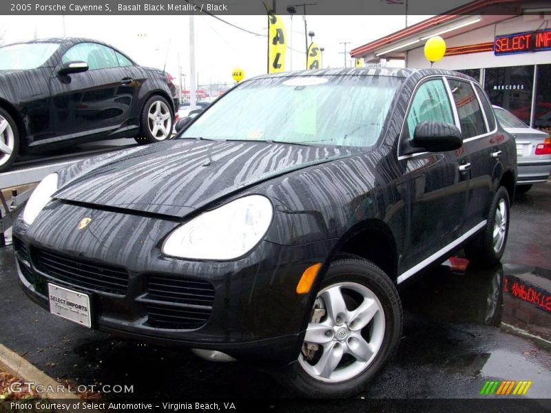 Basalt Black Metallic / Black 2005 Porsche Cayenne S