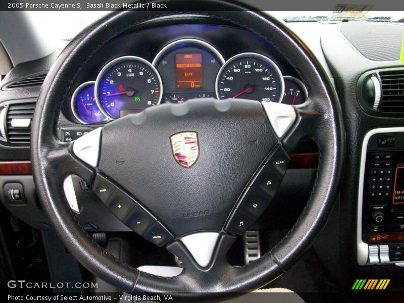 Basalt Black Metallic / Black 2005 Porsche Cayenne S