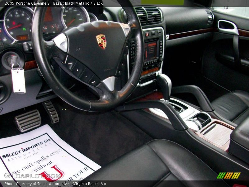 Basalt Black Metallic / Black 2005 Porsche Cayenne S