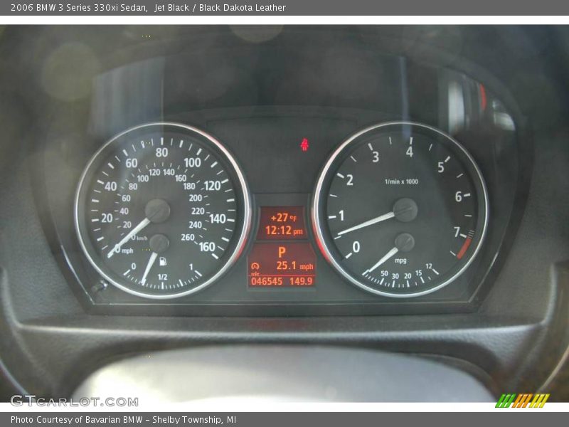 Jet Black / Black Dakota Leather 2006 BMW 3 Series 330xi Sedan