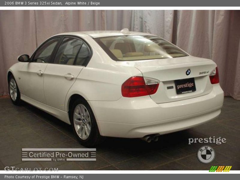 Alpine White / Beige 2006 BMW 3 Series 325xi Sedan