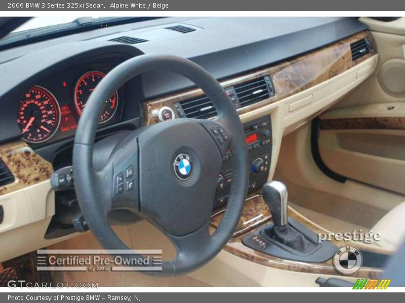 Alpine White / Beige 2006 BMW 3 Series 325xi Sedan
