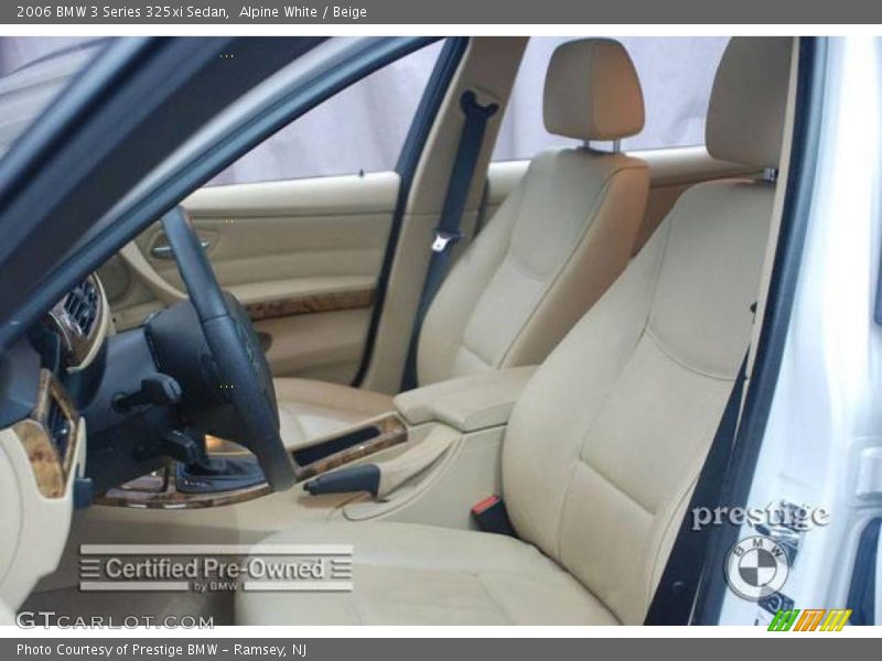 Alpine White / Beige 2006 BMW 3 Series 325xi Sedan