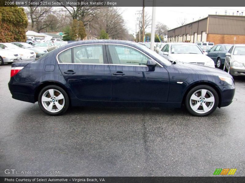 Monaco Blue Metallic / Beige 2006 BMW 5 Series 525xi Sedan