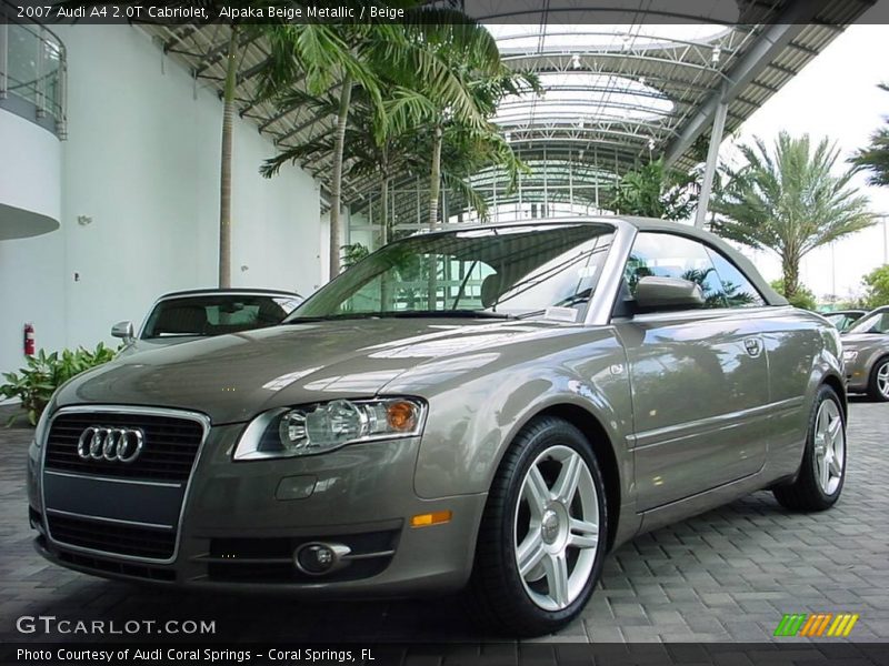 Alpaka Beige Metallic / Beige 2007 Audi A4 2.0T Cabriolet