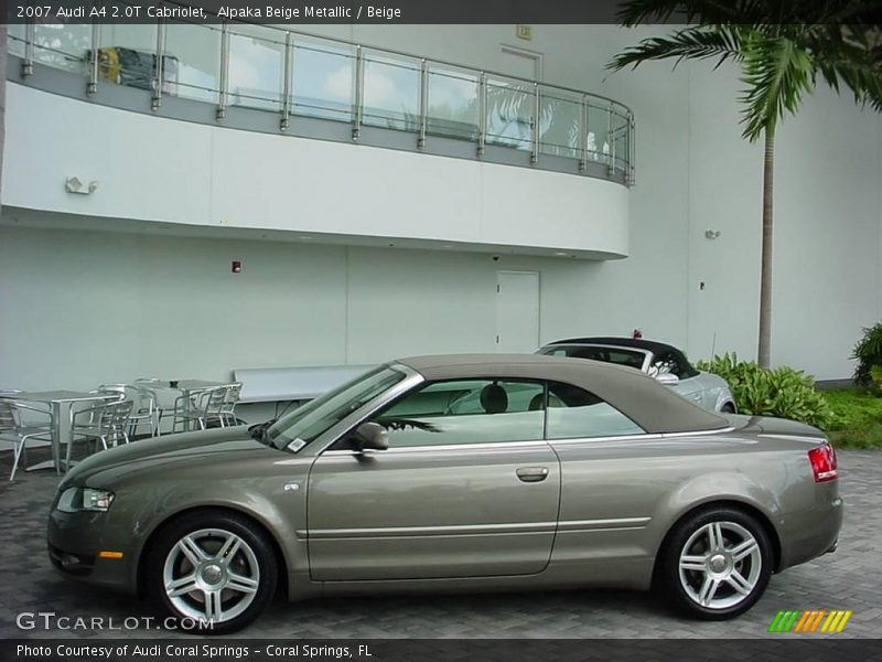 Alpaka Beige Metallic / Beige 2007 Audi A4 2.0T Cabriolet