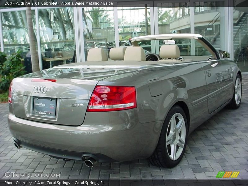 Alpaka Beige Metallic / Beige 2007 Audi A4 2.0T Cabriolet