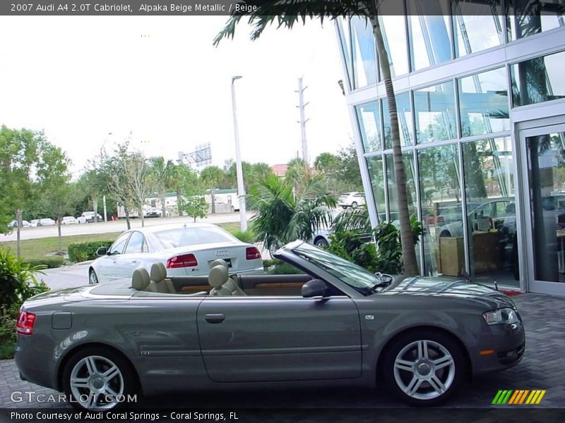 Alpaka Beige Metallic / Beige 2007 Audi A4 2.0T Cabriolet