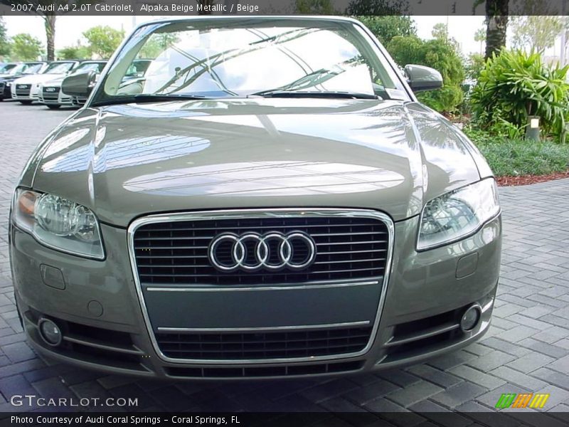 Alpaka Beige Metallic / Beige 2007 Audi A4 2.0T Cabriolet