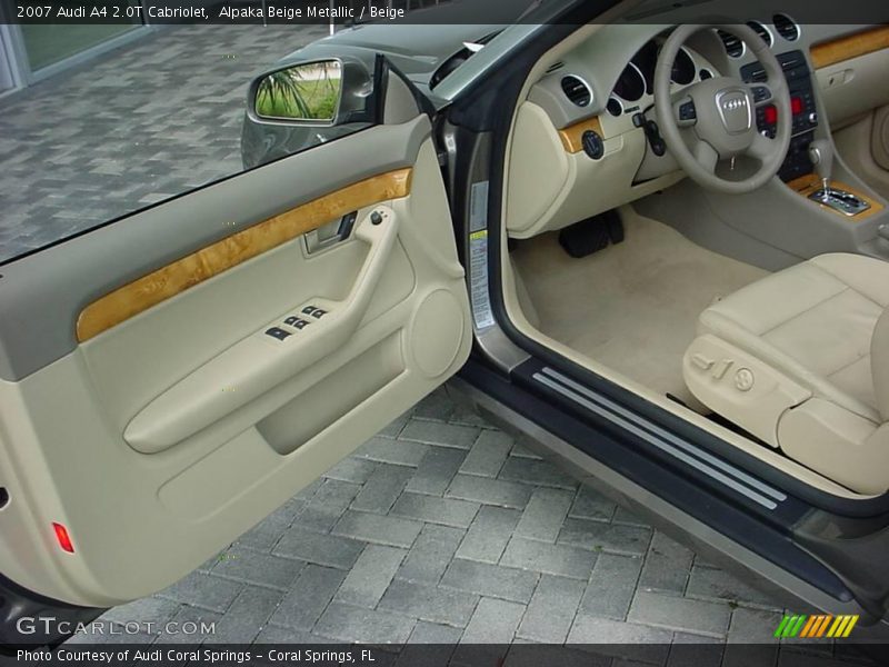 Alpaka Beige Metallic / Beige 2007 Audi A4 2.0T Cabriolet