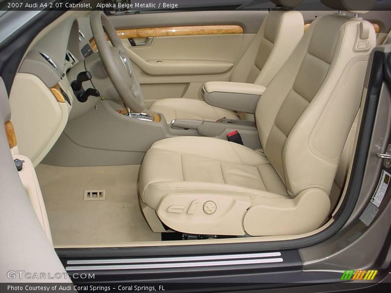 Alpaka Beige Metallic / Beige 2007 Audi A4 2.0T Cabriolet