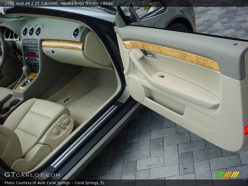 Alpaka Beige Metallic / Beige 2007 Audi A4 2.0T Cabriolet