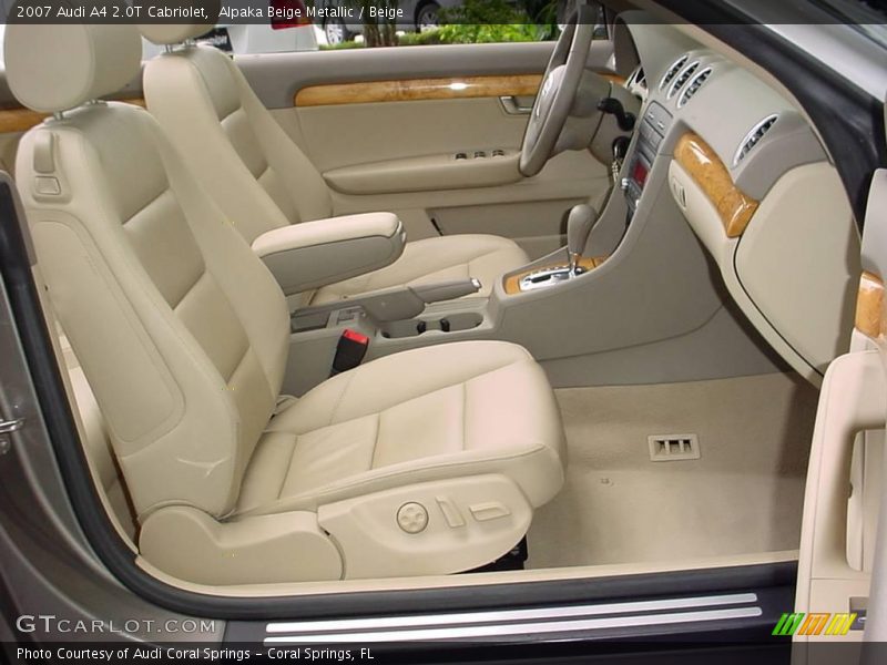 Alpaka Beige Metallic / Beige 2007 Audi A4 2.0T Cabriolet