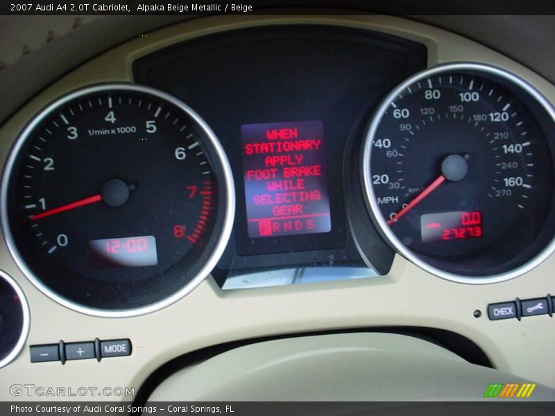 Alpaka Beige Metallic / Beige 2007 Audi A4 2.0T Cabriolet