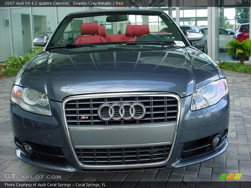 Dolphin Grey Metallic / Red 2007 Audi S4 4.2 quattro Cabriolet