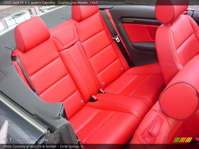 Dolphin Grey Metallic / Red 2007 Audi S4 4.2 quattro Cabriolet
