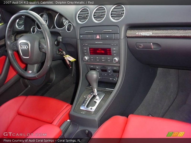 Dolphin Grey Metallic / Red 2007 Audi S4 4.2 quattro Cabriolet