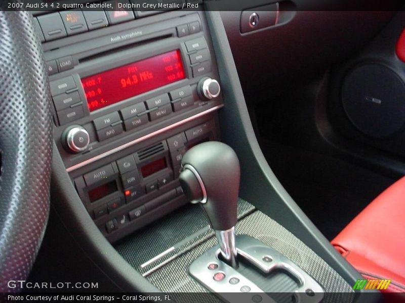 Dolphin Grey Metallic / Red 2007 Audi S4 4.2 quattro Cabriolet