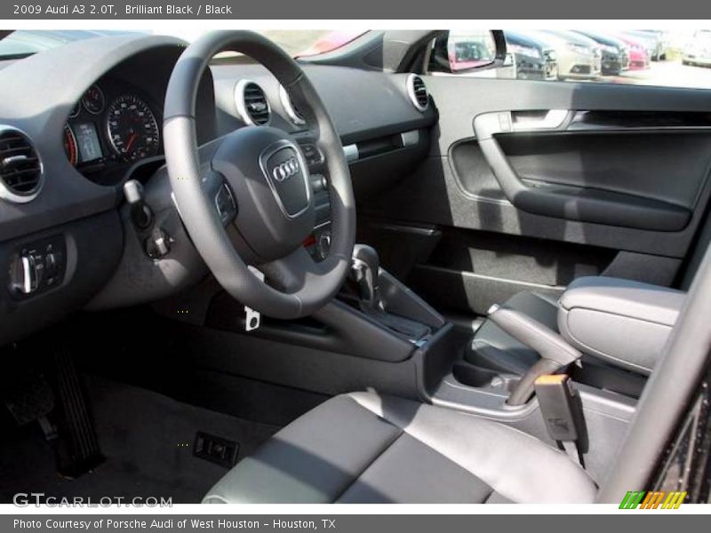 Brilliant Black / Black 2009 Audi A3 2.0T