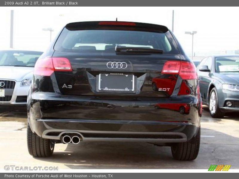 Brilliant Black / Black 2009 Audi A3 2.0T