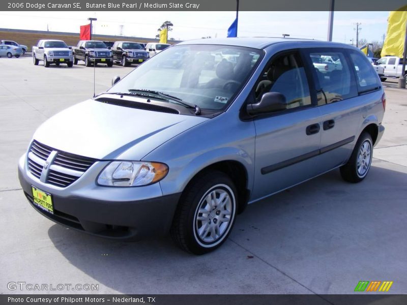 Butane Blue Pearl / Medium Slate Gray 2006 Dodge Caravan SE