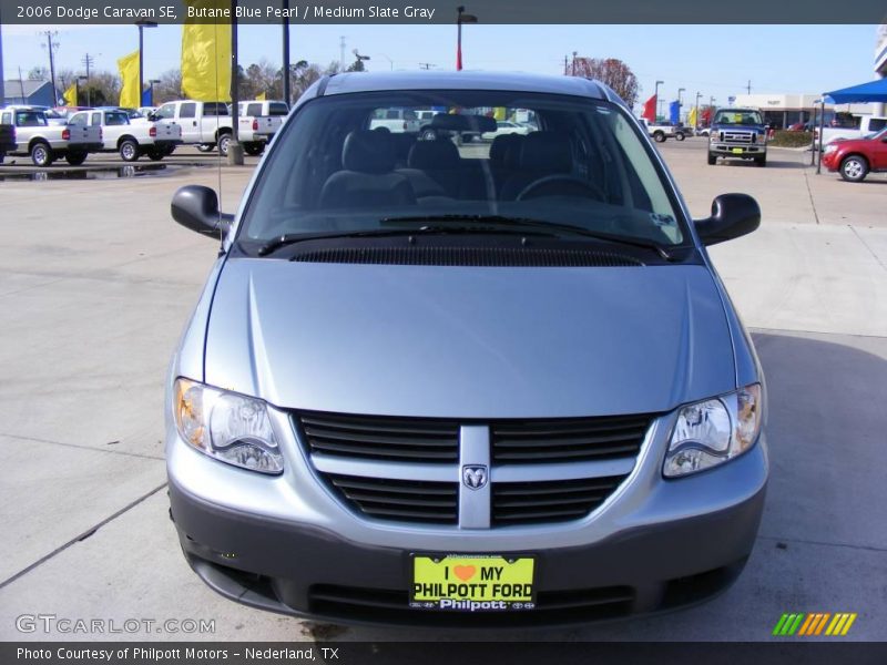 Butane Blue Pearl / Medium Slate Gray 2006 Dodge Caravan SE