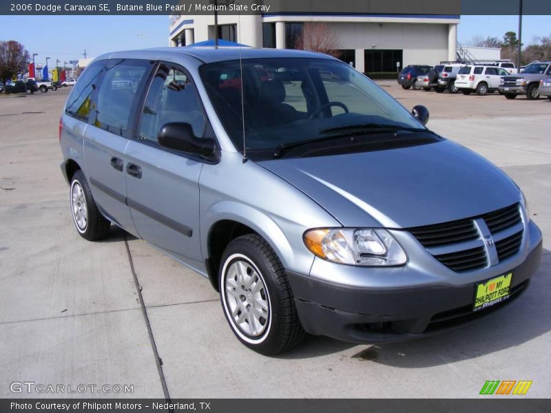 Butane Blue Pearl / Medium Slate Gray 2006 Dodge Caravan SE