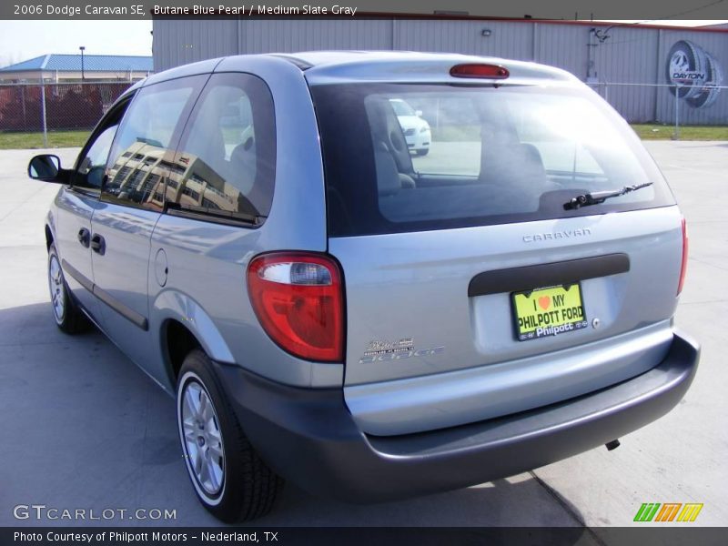 Butane Blue Pearl / Medium Slate Gray 2006 Dodge Caravan SE