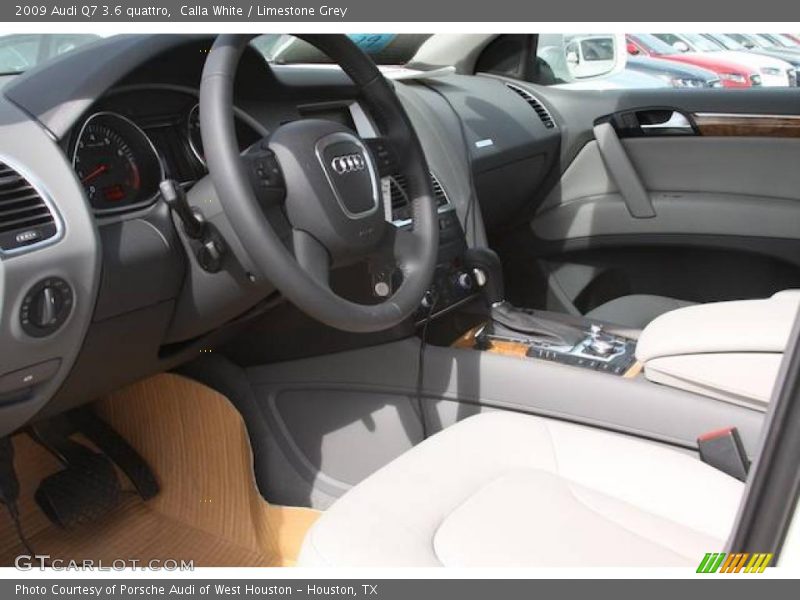 Calla White / Limestone Grey 2009 Audi Q7 3.6 quattro