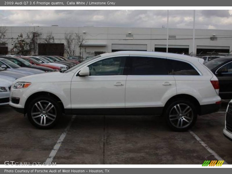 Calla White / Limestone Grey 2009 Audi Q7 3.6 Prestige quattro