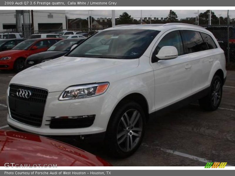 Calla White / Limestone Grey 2009 Audi Q7 3.6 Prestige quattro