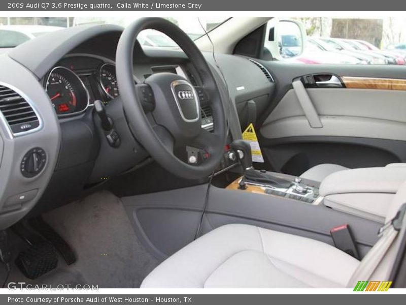 Calla White / Limestone Grey 2009 Audi Q7 3.6 Prestige quattro