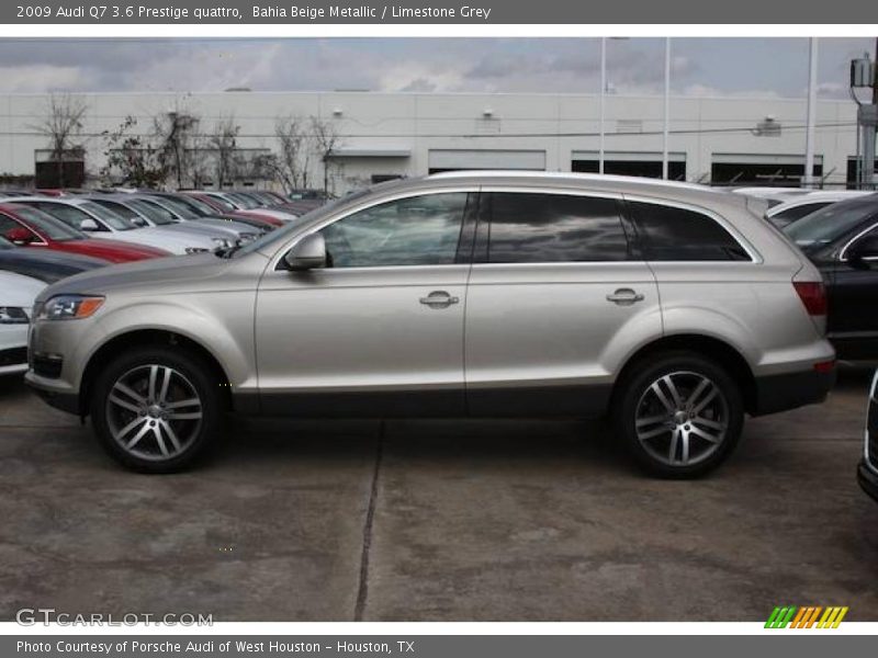 Bahia Beige Metallic / Limestone Grey 2009 Audi Q7 3.6 Prestige quattro