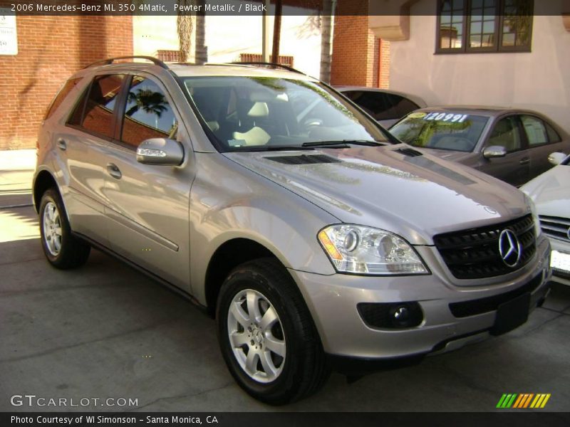 Pewter Metallic / Black 2006 Mercedes-Benz ML 350 4Matic