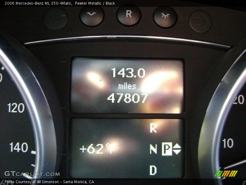 Pewter Metallic / Black 2006 Mercedes-Benz ML 350 4Matic