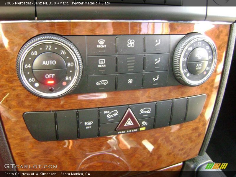 Pewter Metallic / Black 2006 Mercedes-Benz ML 350 4Matic