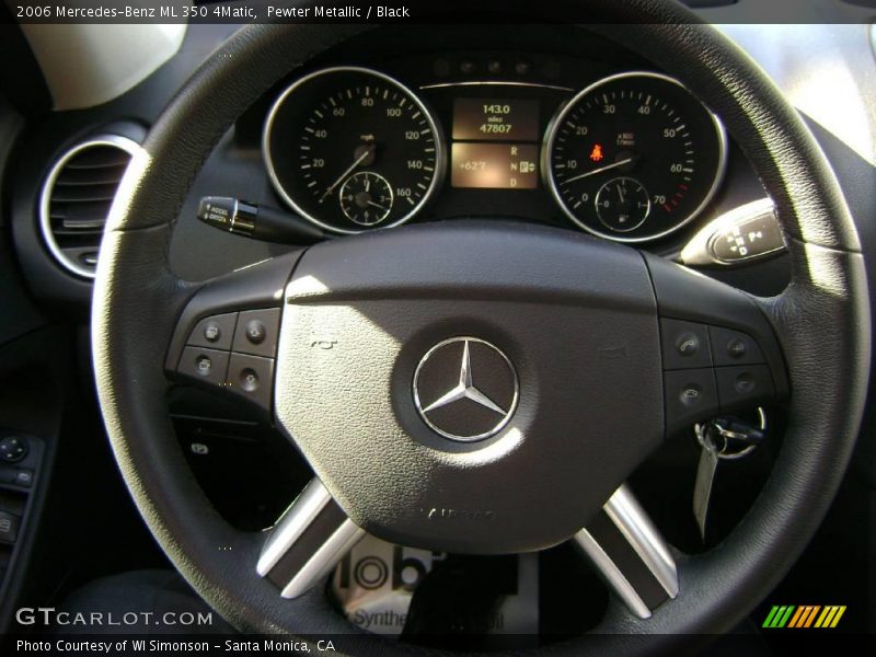 Pewter Metallic / Black 2006 Mercedes-Benz ML 350 4Matic