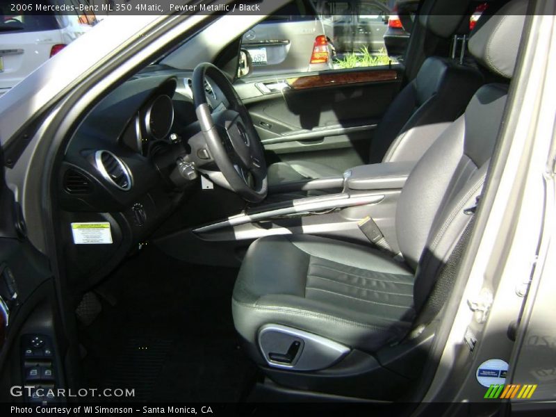Pewter Metallic / Black 2006 Mercedes-Benz ML 350 4Matic
