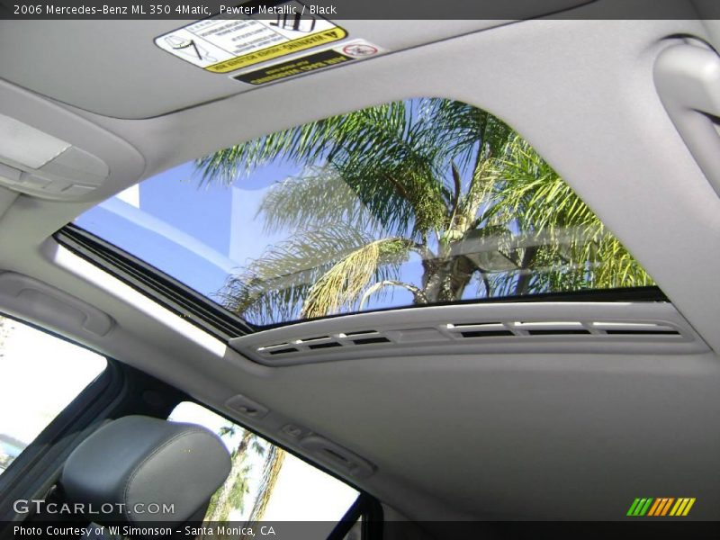 Pewter Metallic / Black 2006 Mercedes-Benz ML 350 4Matic