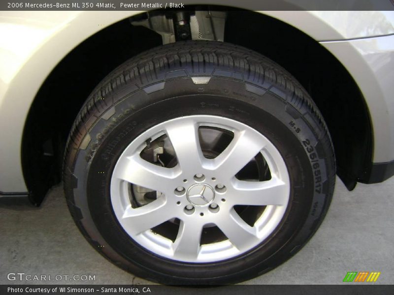 Pewter Metallic / Black 2006 Mercedes-Benz ML 350 4Matic