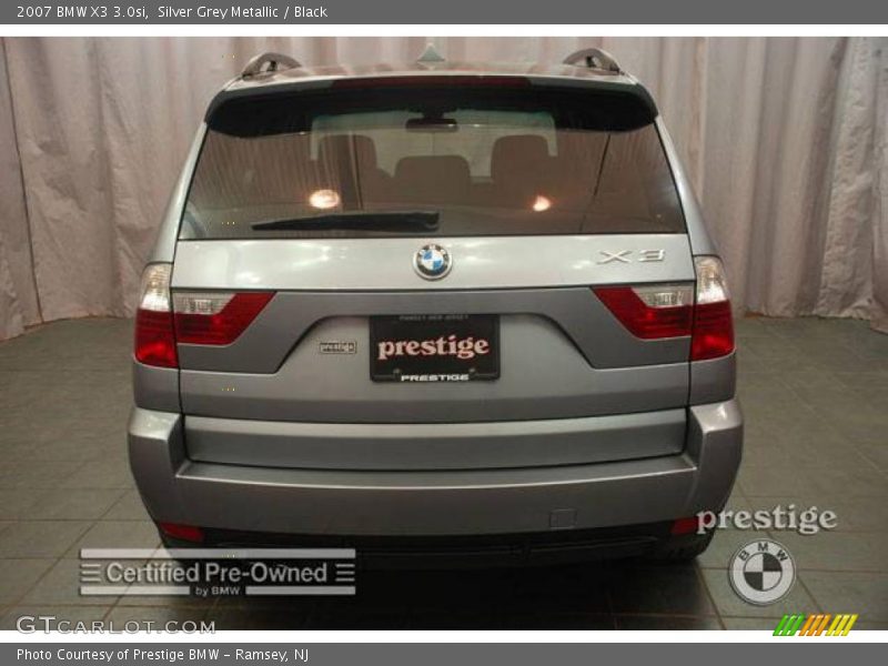 Silver Grey Metallic / Black 2007 BMW X3 3.0si
