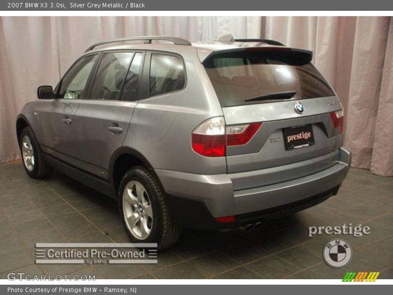 Silver Grey Metallic / Black 2007 BMW X3 3.0si