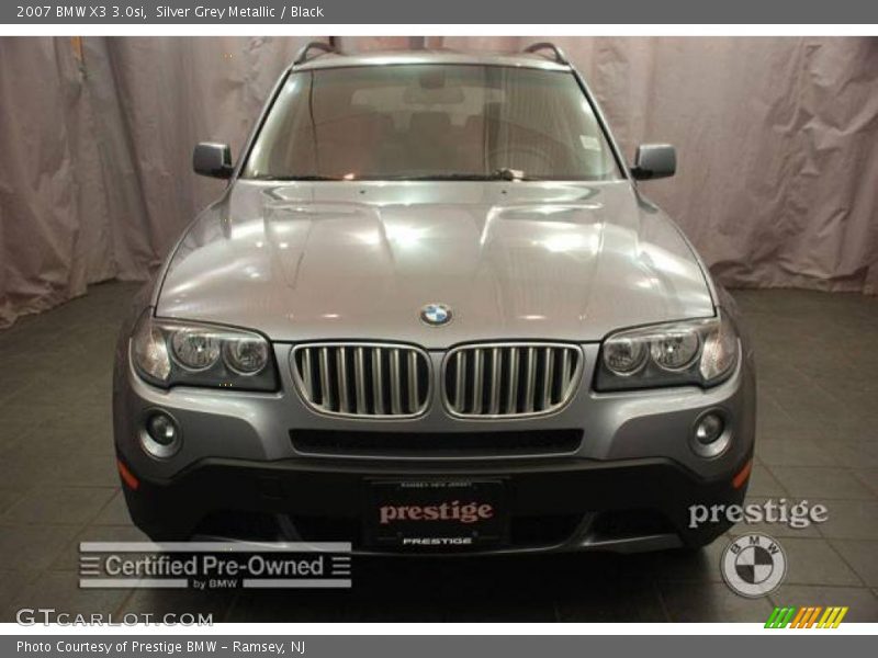 Silver Grey Metallic / Black 2007 BMW X3 3.0si