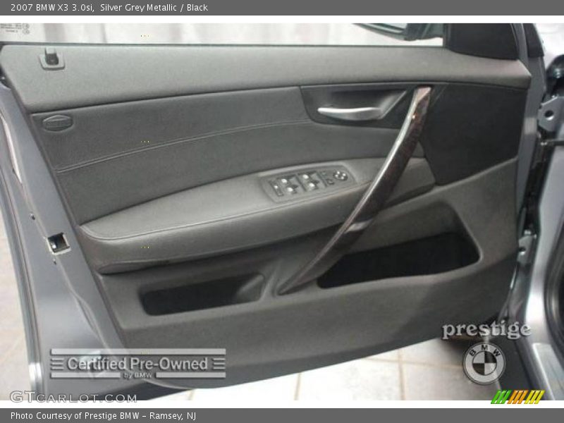 Silver Grey Metallic / Black 2007 BMW X3 3.0si