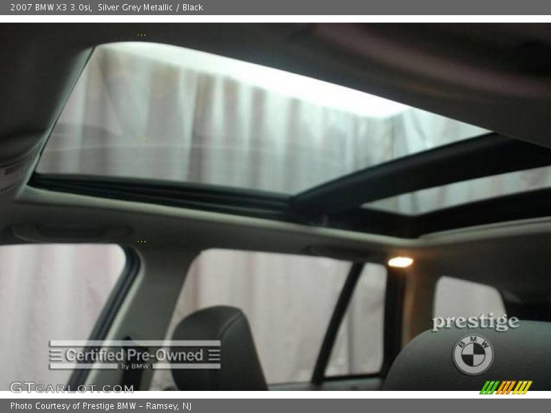 Silver Grey Metallic / Black 2007 BMW X3 3.0si