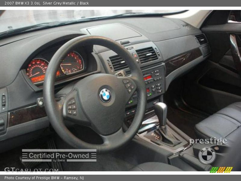Silver Grey Metallic / Black 2007 BMW X3 3.0si